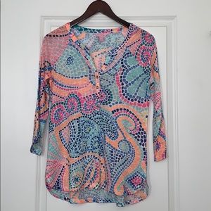 Lily Pulitzer 3/4 Sleeve Top